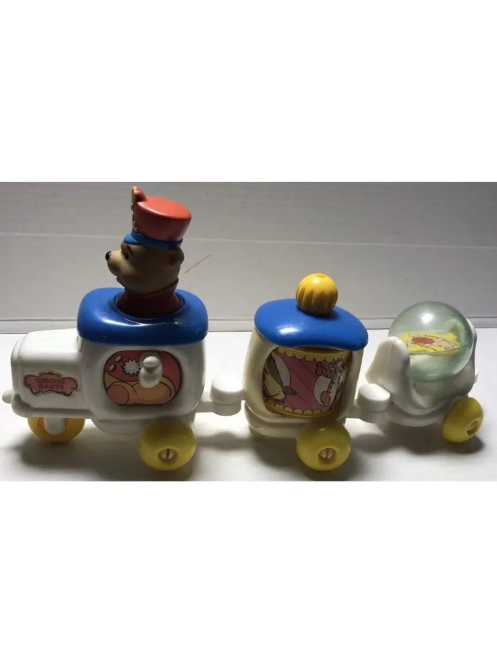 Vintage Winnie the Pooh Circus Train Pull Toy